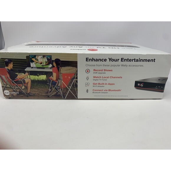 Dish Wally HD Satellite Receiver with 54.1 Voice Remote Controller & Power Cords - Picture 3 of 14
